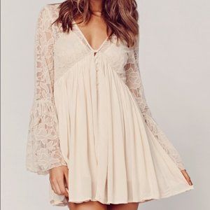 Free People With Love From India Lace Mini Dress